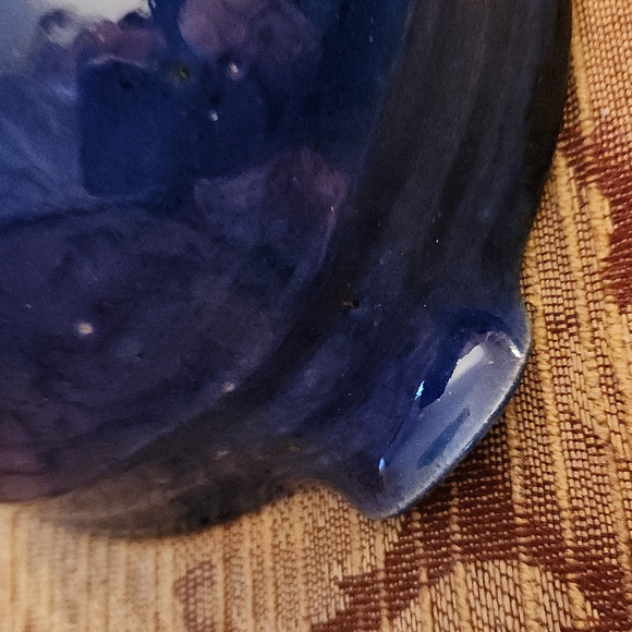Deep Blue Ceramic Mixing Bowl - Picture 5 of 9